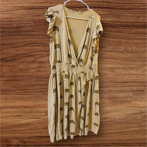 Kate Quinn Beige and Olive Dress